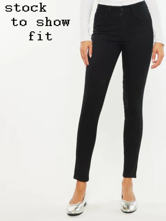 KanCan Women's Black Julija Essentials High Rise Super Skinny Jeans 28" waist - Picture 1 of 7
